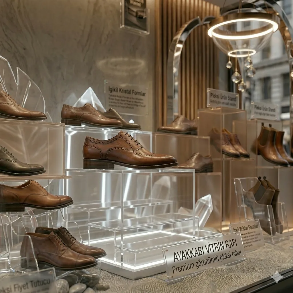 Ayakkabı Vitrin Rafı